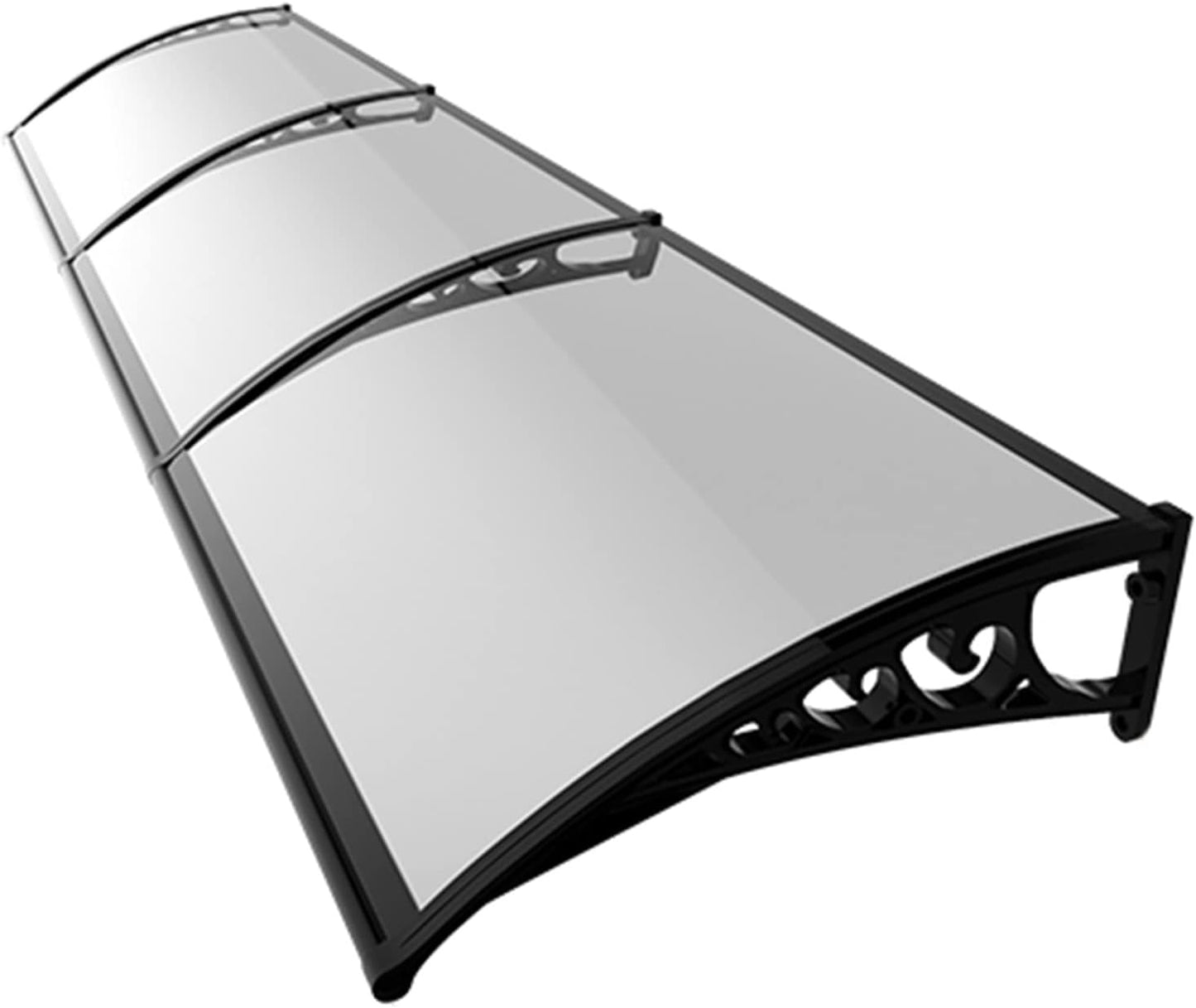 marquise de porte en aluminium 240x60cm