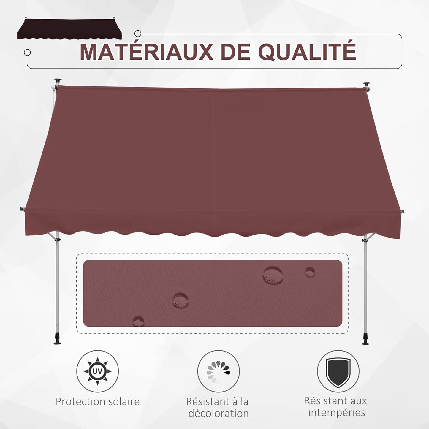 auvent rétractable pour terrasse