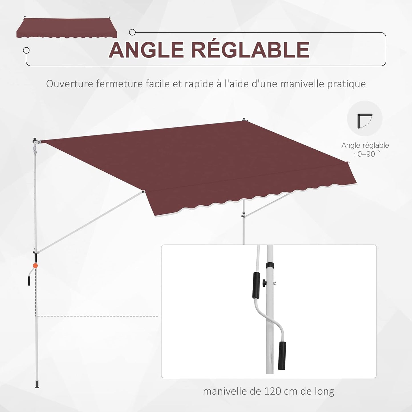 auvent rétractable pour terrasse