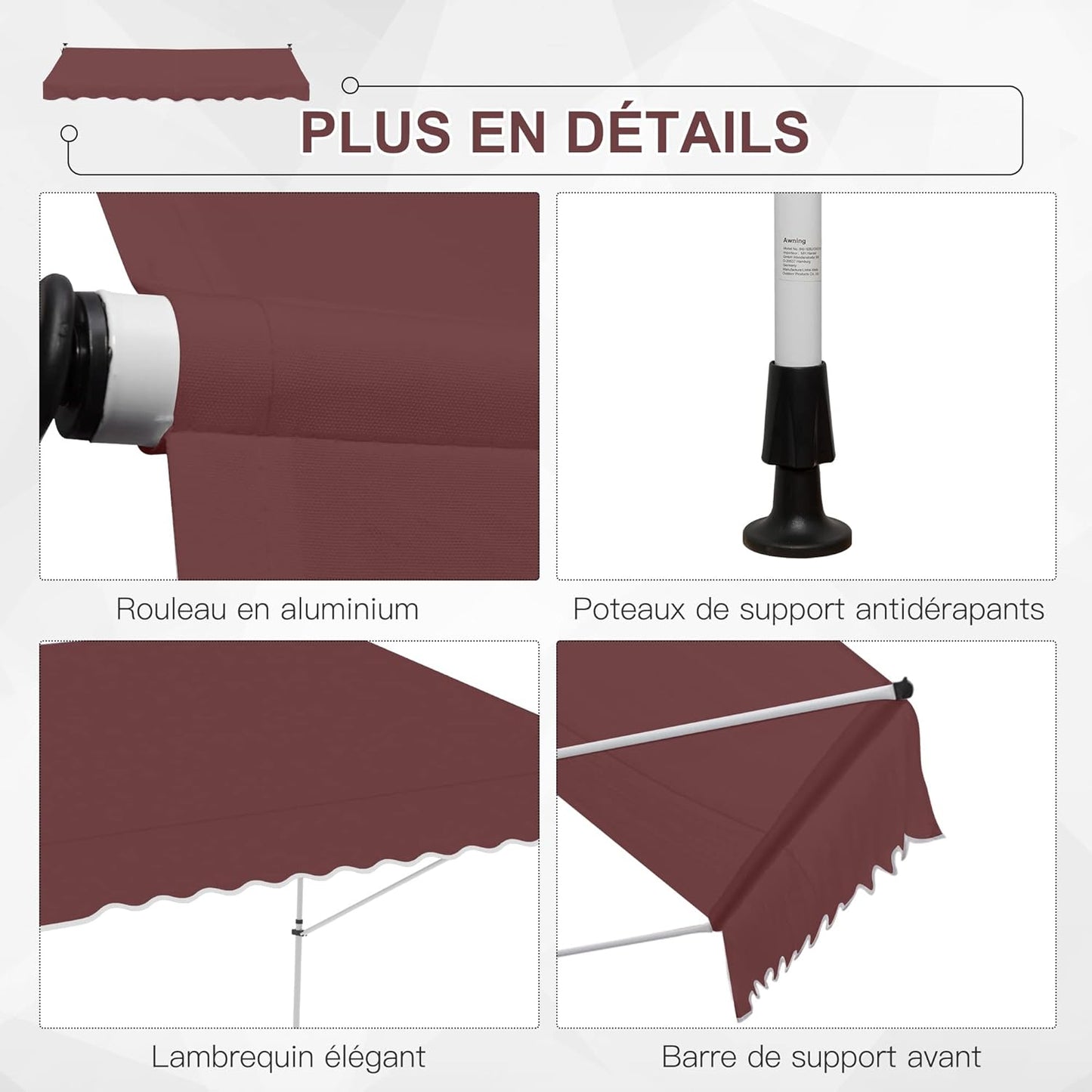auvent rétractable pour terrasse