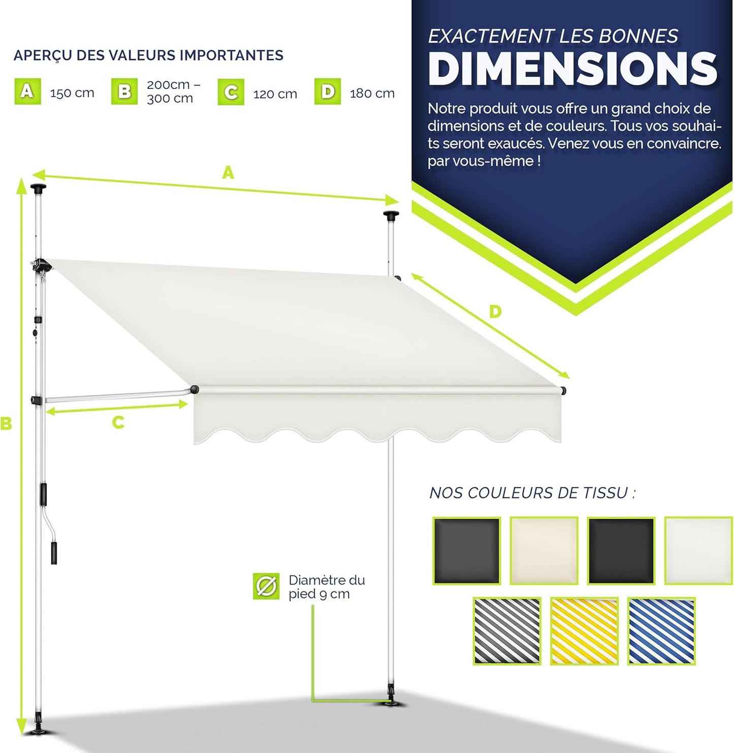 auvent terrasse retractable