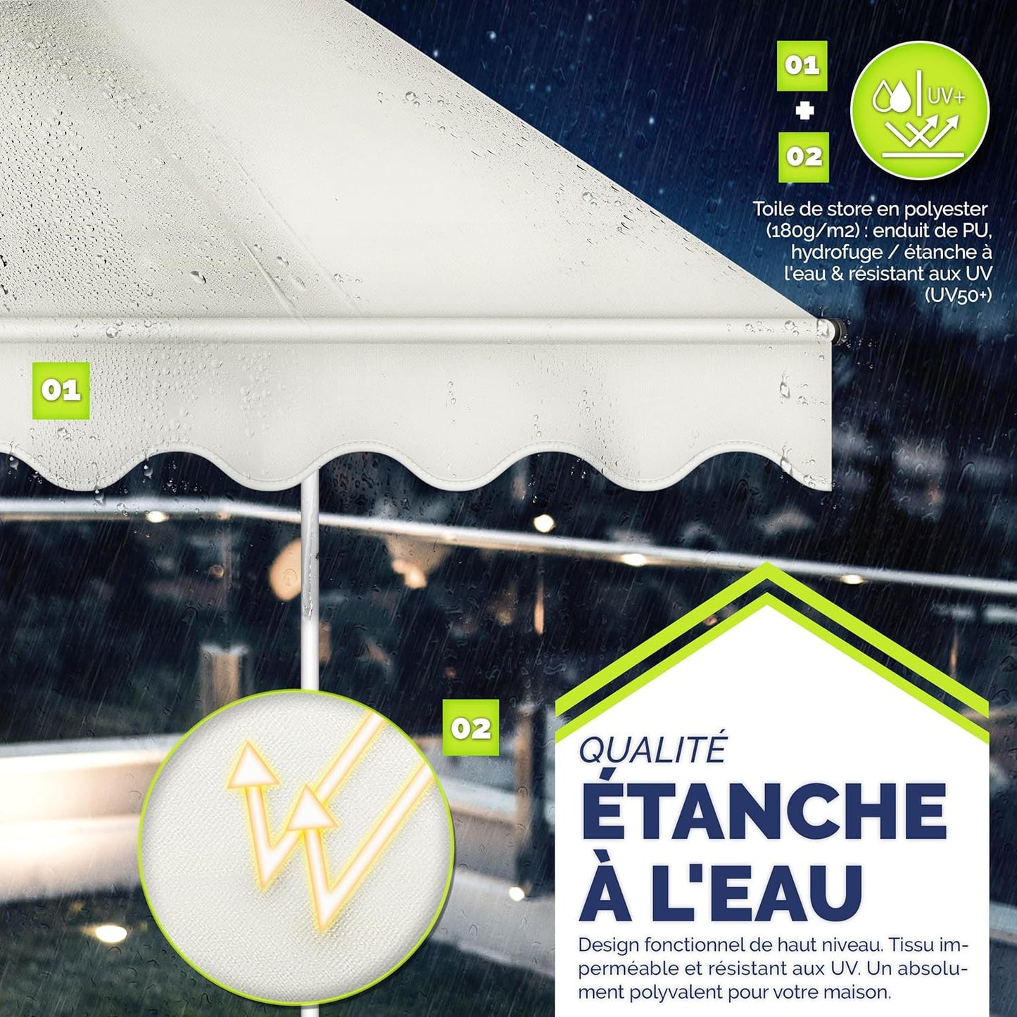 auvent terrasse retractable