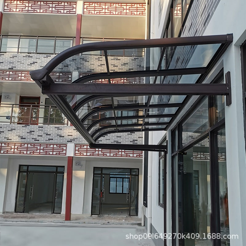 auvent aluminium porte de garage 200x150cm