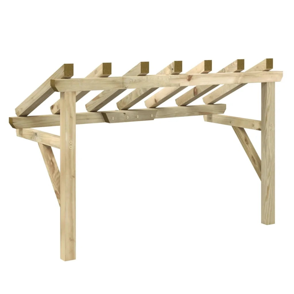 marquise auvent bois 200x100cm