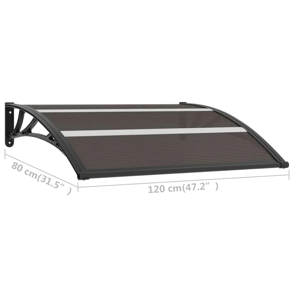 marquise de porte 120x80cm