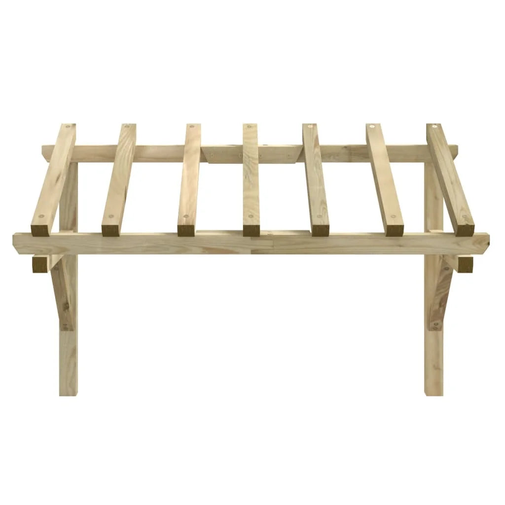 marquise auvent bois 200x100cm