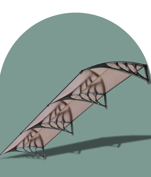 auvent de porte 300 x 100 cm