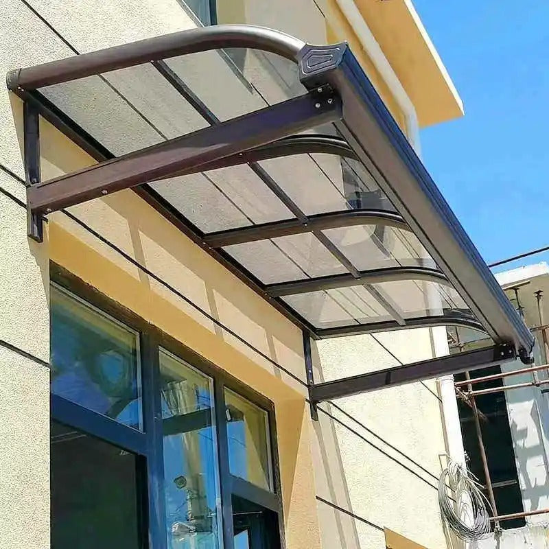 auvent porte de garage aluminium 300x150cm