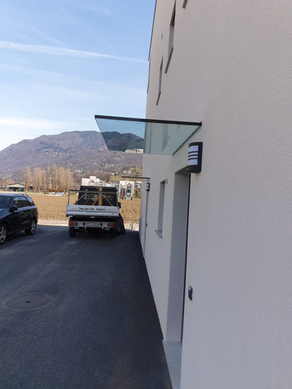 auvent de porte avec led 150x100cm