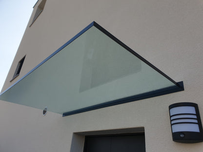 auvent de porte avec led 150x100cm