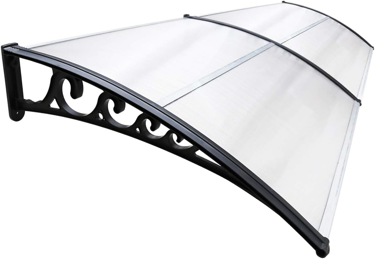 marquise de porte blanc 200x60cm