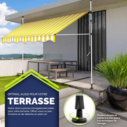 auvent balcon sans perçage