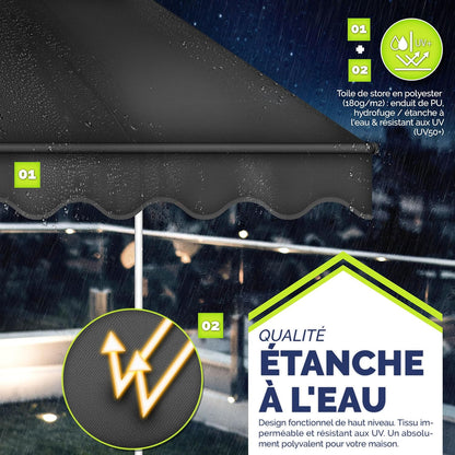 auvent pour terrasse en toile