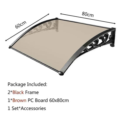 ancienne marquise de porte 80x60cm