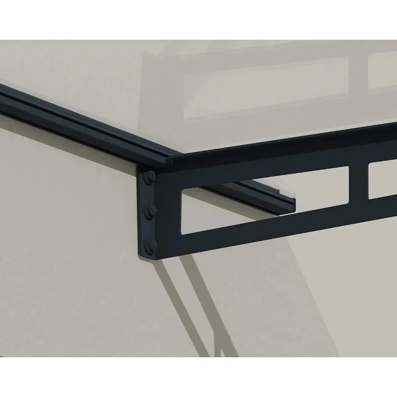 auvent de porte verre 150x90cm