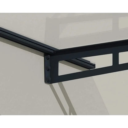 auvent de porte verre 150x90cm