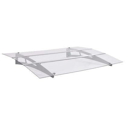 auvent de porte avec paroi 150x90cm