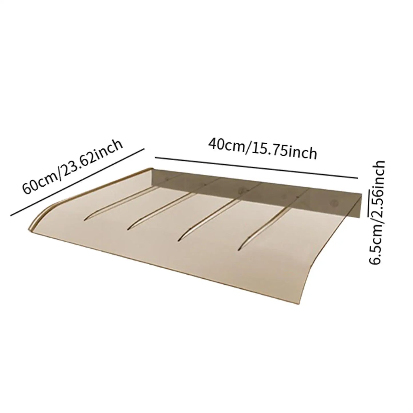 abri marquise auvent 60x40cm