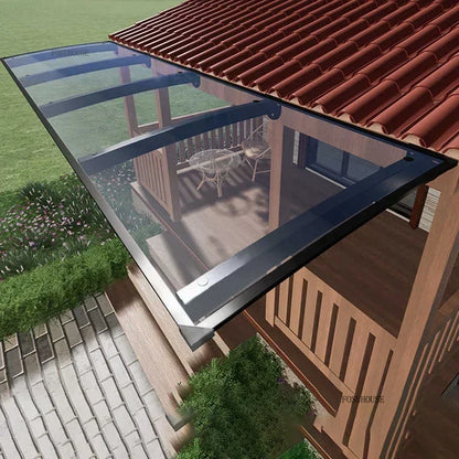 marquise porte de garage 200x120cm