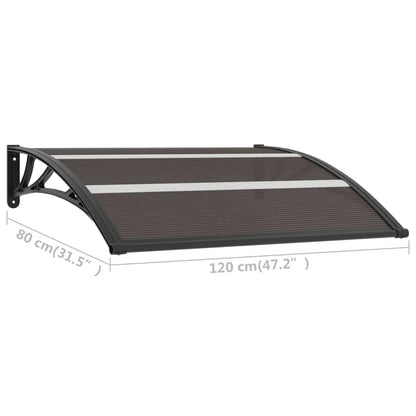 marquise de porte 120x80cm