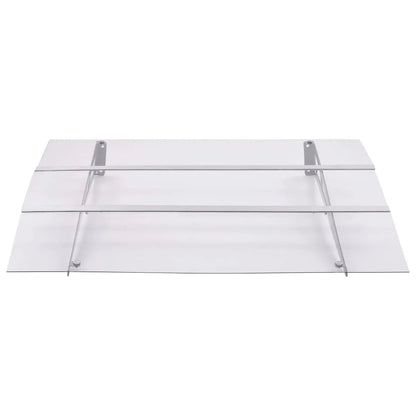 auvent de porte avec paroi 150x90cm