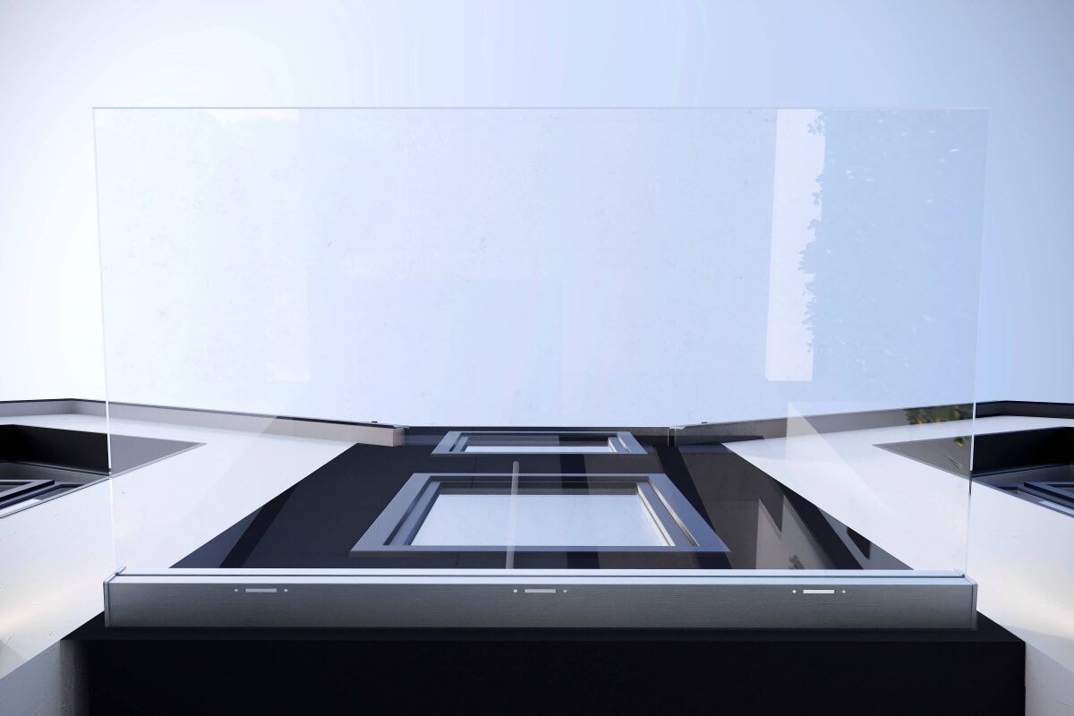 auvent de porte avec led 150x100cm