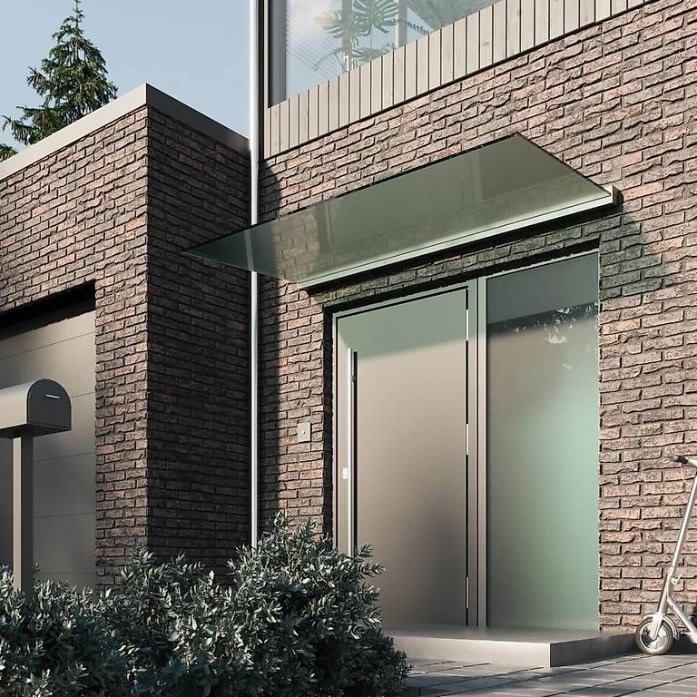 auvent de porte avec led 150x100cm
