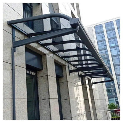 auvent porte de garage aluminium 300x150cm