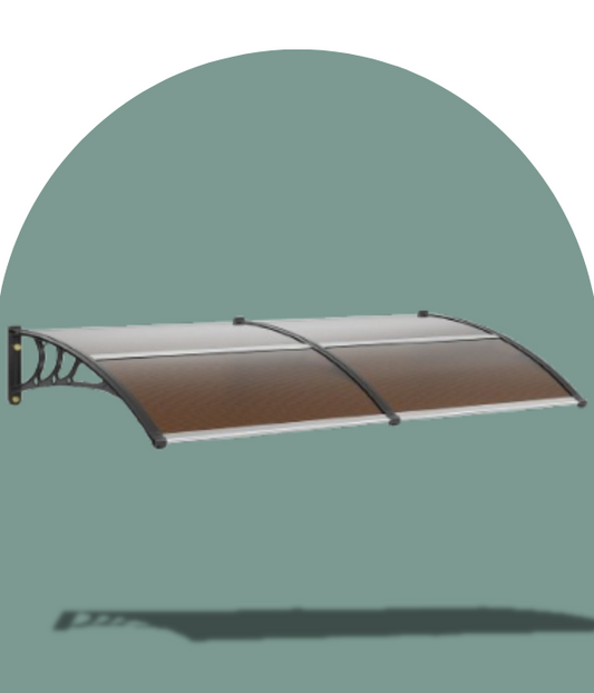 marquise de porte en bois 80x40cm